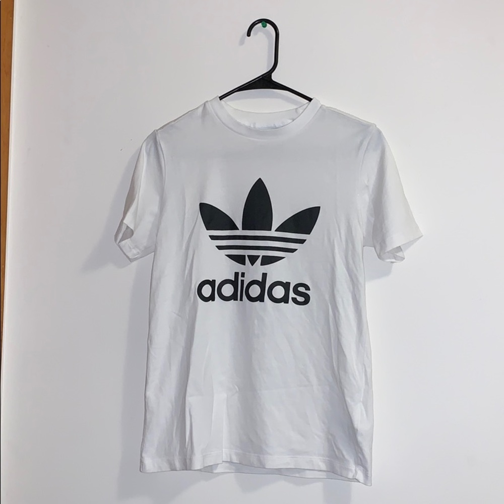 Black and white adidas shirt